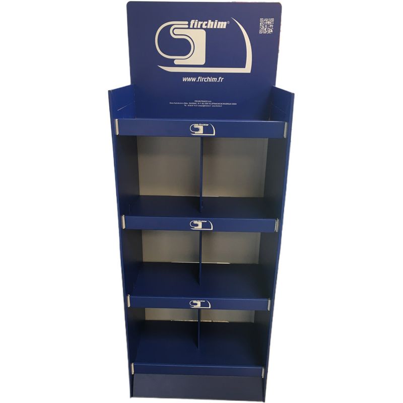 PRÉSENTOIR CARTON 4 ETAGERES